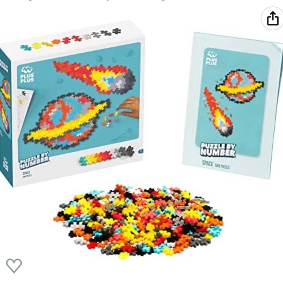 NEW SEALED Plus Plus Puzzle By Number Space | Build A Piece of Space in 2D - Picture 2 of 6